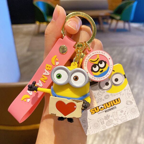 Yellow buddy love note keychain bag charm