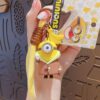 Winter singer yellow buddy keychain bag charm