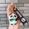 Cute panda bamboo keychain bag charm