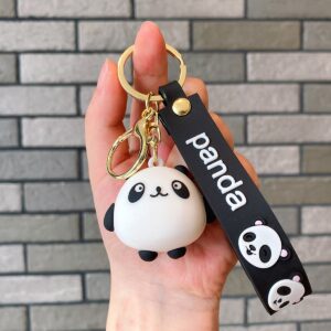 Happy panda keychain bag charm