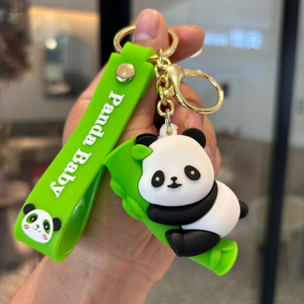 swing bamboo cute panda keychain bag charm