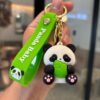 bamboo shoot cute panda keychain bag charm
