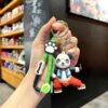 Panda palm pose keychain bag charm