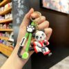 Panda white outfit keychain bag charm