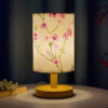 Spring Peach Blossom chinese floral led night light table lamp