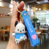 Cute Puppy Keychain Bag Charm Duo - Blue Puppy