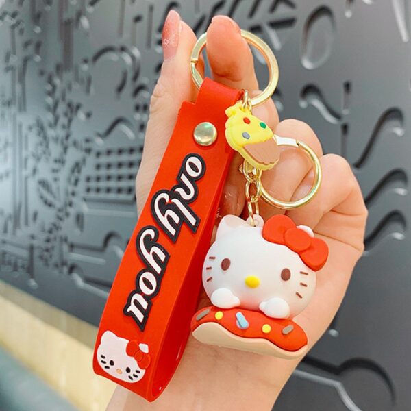 Kawaii donut character keychain bag charm collection