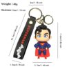 Comic Hero Figure Keychain Bag Charm
