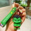 Superhero Style Figure Keychain Collection - Green Strong Hero