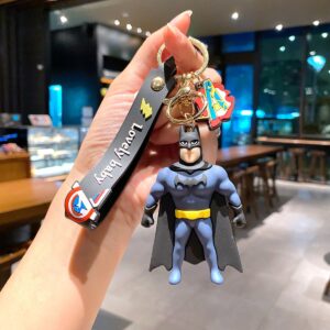 Comic Hero Figure Keychain Bag Charm - Mixed Masked Hero