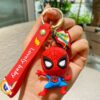 Superhero Style Figure Keychain Collection - Red Web Hero