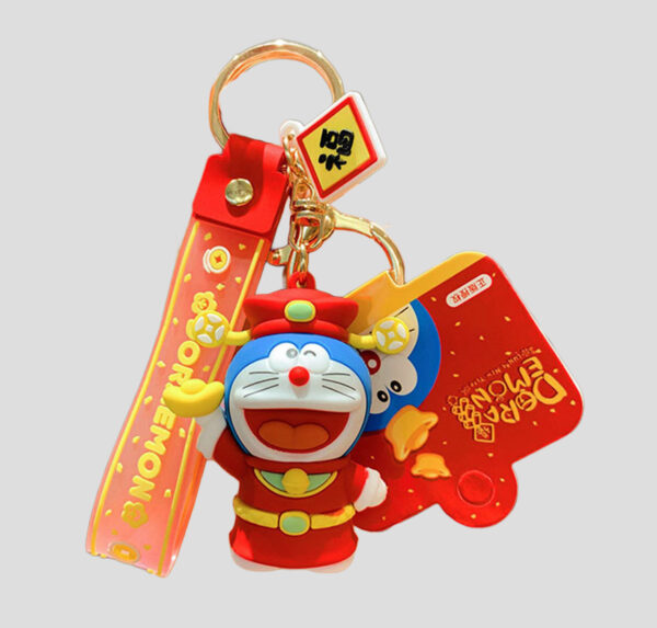 Lucky Blue Cat Fortune Keychain Bag Charm - product image 1